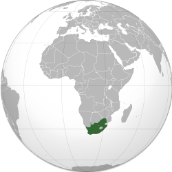 South Africa location