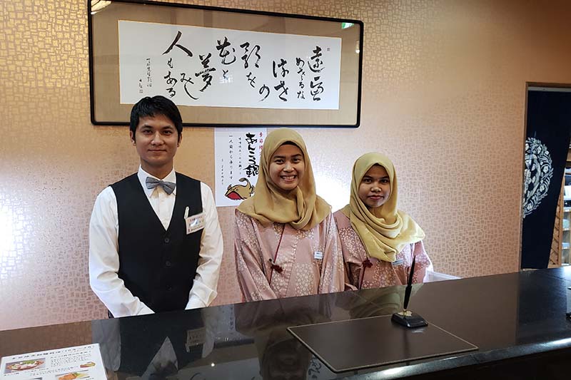 茨城県のホテルで活躍中の卒業生
